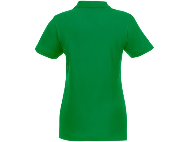 Polo de manga corta para mujer Helios Verde helecho detalle 49