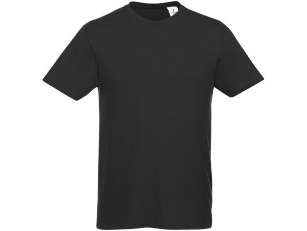Camiseta de manga corta para hombre Heros Negro intenso detalle 116