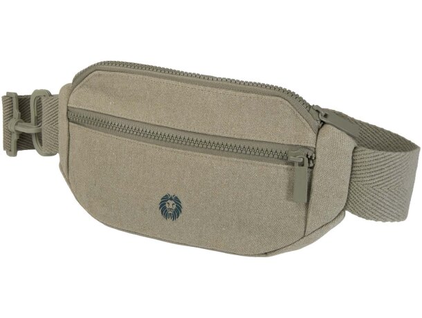 Bolso cruzado Crescent en algodón y poliéster reciclado Verde detalle 17