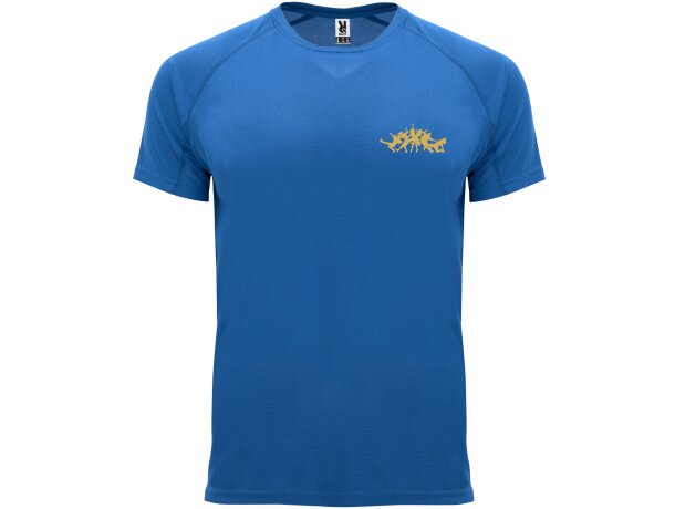 Camiseta deportiva infantil Bahrain Roly Azul real detalle 7