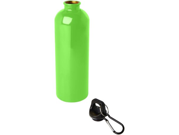 Bidón Oregon de acero inoxidable reciclado con mosquetón Verde manzana detalle 18