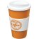 Vaso térmico 350ml con agarradera Americano Naranja/blanco detalle 81
