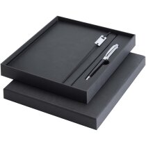 Set libreta tapa dura A5 y rollerball corporativo