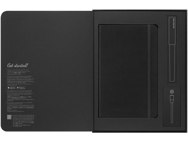 Set de escritura Smart Moleskine con bolígrafo inteligente Negro intenso detalle 1