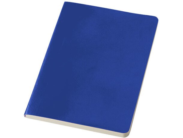 Libreta A5 con 80 hojas sencilla personalizada azul medio Libreta A5 con 80 hojas sencilla personalizada azul medio