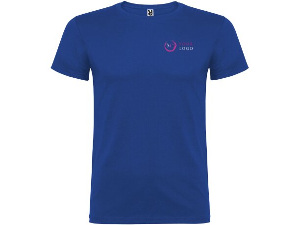 Camiseta infantil Beagle Roly de algodón con cuello redondo Azul real detalle 10