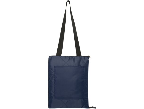 Manta de pícnic Clary poliéster reciclado certificado GRS Azul marino detalle 8