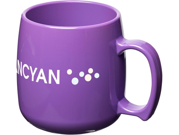 Taza de plástico clásica de 300 ml Morado detalle 25