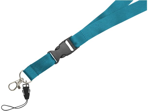 Lanyard con hebilla separable y enganche para móvil Sagan Process blue detalle 19