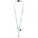 Lanyard Tom de PET reciclado con cierre independiente Blanco detalle 1