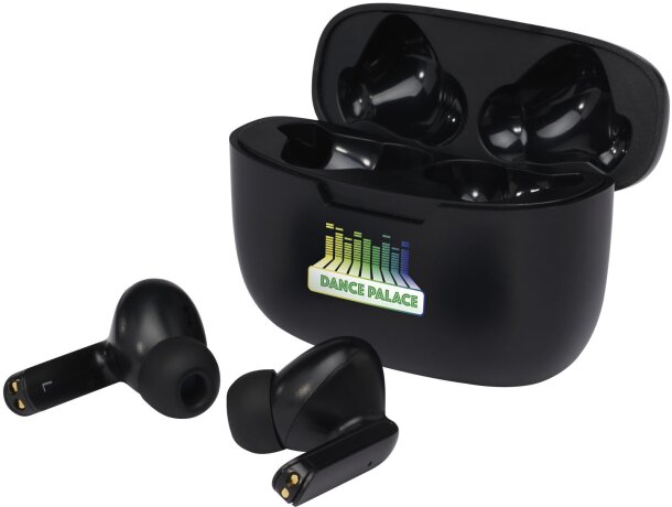 Auriculares inalámbricos Bluetooth Essos con emparejamiento auto Negro intenso detalle 8