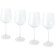 Juego de 4 copas de vidrio para vino tinto Geada