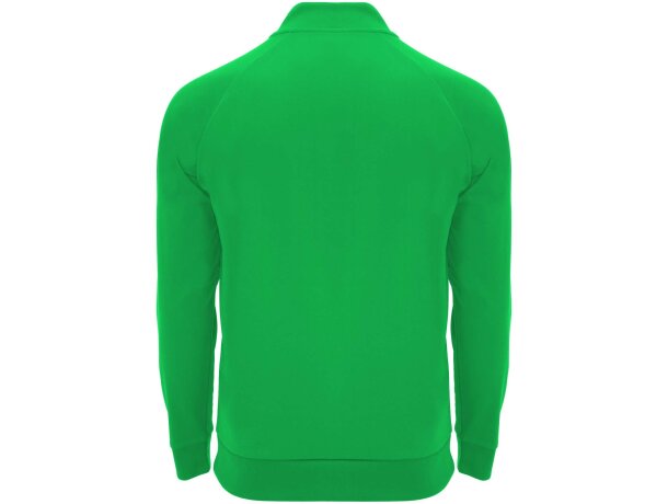 Sudadera infantil cremallera Epiro Roly con tejido cool fit Verde helecho detalle 14