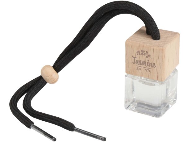 Ambientador de coche Ono en vidrio borosilicato y madera de haya Negro intenso detalle 4