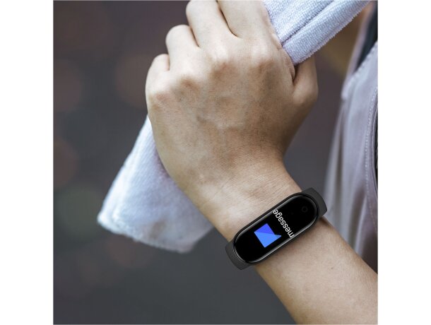 Pulsera inteligente Prixton AT410 con monitor cardíaco Negro intenso detalle 5