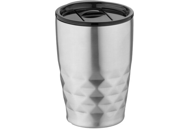 Vasos térmicos con tapa deslizante acero 350ml GEO Gris detalle 7