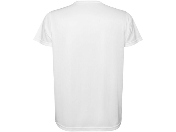 Camiseta manga corta infantil Estoril Roly poliéster reciclado Blanco detalle 32