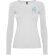 Camiseta manga larga mujer algodón 100% Roly Extreme Blanco detalle 1