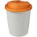 Vaso reciclado de 250 ml con tapa antigoteo Americano® Espresso Eco Blanco/naranja