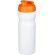 Baseline® Plus Bidón deportivo con tapa Flip de 650 ml Blanco/naranja