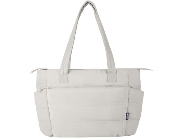 Bolsa tote Puffer acolchada reciclada GRS para portátil 15,6 detalle 7