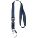 Lanyard con hebilla separable y enganche para móvil Sagan Azul marino detalle 6