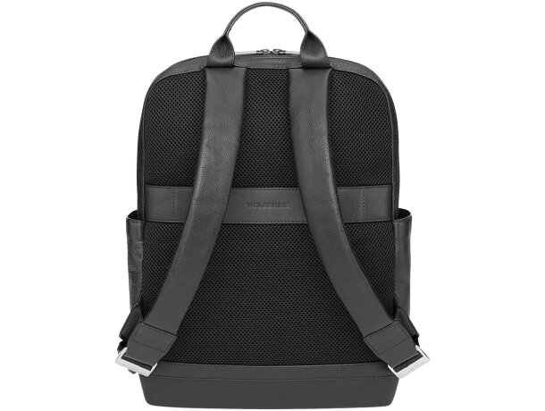 Mochila de piel Moleskine Classic Pro con compartimento portátil Negro intenso detalle 2