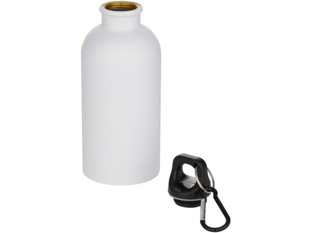 Botella de agua Oregon 400ml con acero inoxidable reciclado RCS Blanco detalle 9