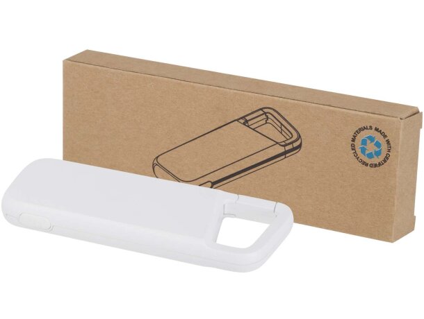 Batería externa Alkes 5000 mAh plástico ABS reciclado IPX5 Blanco detalle 14