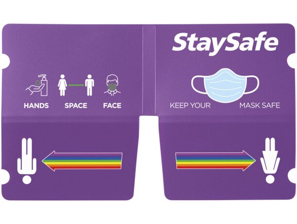 Neceser plegable para mascarillas Madden Morado detalle 23
