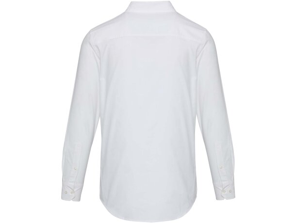 Camisa oxford Sphene algodón BCI sostenible hombre Blanco detalle 7