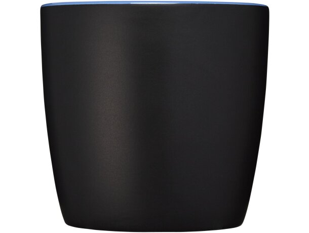 Taza cerámica Riviera 340ml mate con interior de color Negro intenso/azul detalle 10