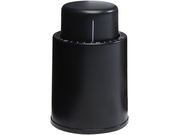 Tapón Sangio con cierre giratorio hermético para botellas vino Negro intenso detalle 5