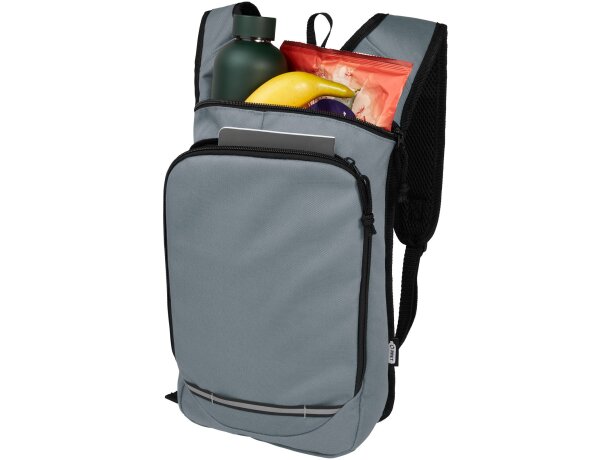 Mochila exterior GRS RPET Trails 6,5L certificada sostenible Gris detalle 18