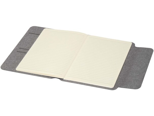 Organizador A5 reciclado Andean con cierre magnético Gris detalle 6