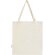 Bolsa tote con refuerzos algodón reciclado certificado GRS Madras Natural detalle 3