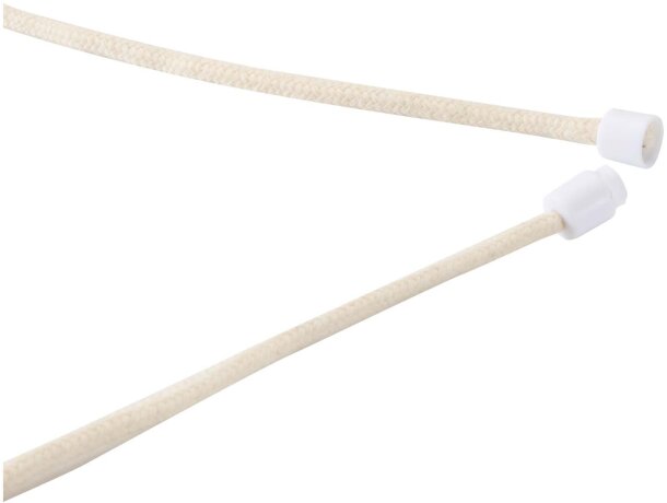Lanyard para smartphone Adhab con detalles de bambú Blanco detalle 10