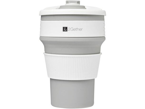 Vaso plegable de 350 ml Cora Gris detalle 1