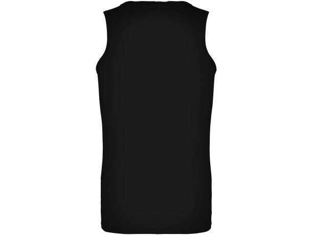Camiseta deportiva sin mangas infantil Andre de Roly Negro intenso detalle 2