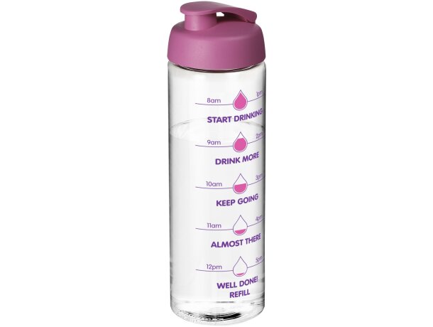 H2O Active® Vibe Bidón deportivo con tapa Flip de 850 ml Transparente/rosa detalle 23