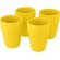 Set de regalo de 4 vasos apilables de 280 ml Staki Amarillo detalle 11