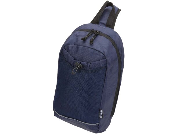 Bolsa cruzada de hidratación Nomad 6L en poliéster reciclado Azul marino detalle 11
