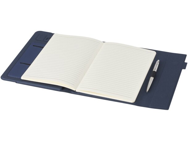 Organizador Liberto con soporte móvil y papel reciclado FSC Azul marino detalle 11