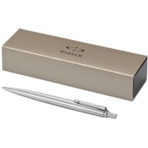 Bolígrafo fino en acero inoxidable con estuche Parker personalizado plata Bolígrafo fino en acero inoxidable con estuche Parker personalizado plata
