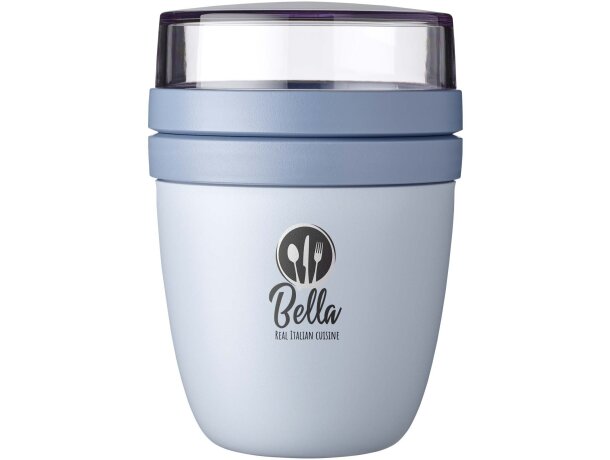 Fiambrera Mini Mepal Ellipse 300+120 ml dos compartimentos Azul detalle 11