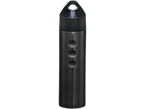 Bidón de 750 ml de acero inoxidable personalizado negro intenso
