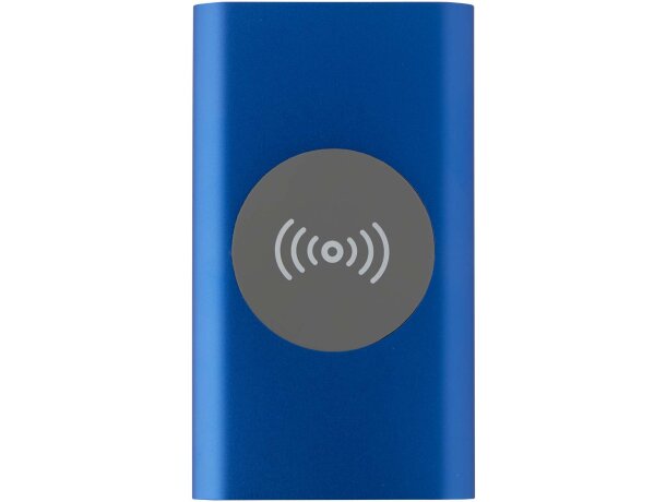 Batería externa inalámbrica Juice aluminio reciclado 4000 mAh Azul real detalle 16