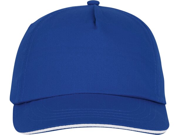 Gorra personalizable de 5 paneles con detalle de ribete Azul detalle 18