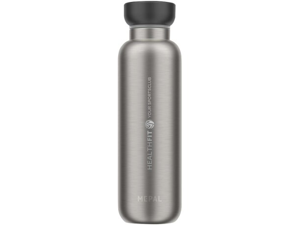 Botella térmica Mepal Ellipse 500ml con aislamiento doble pared Negro intenso detalle 4