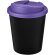 Vaso reciclado de 250 ml con tapa antigoteo Americano® Espresso Eco Negro intenso/morado